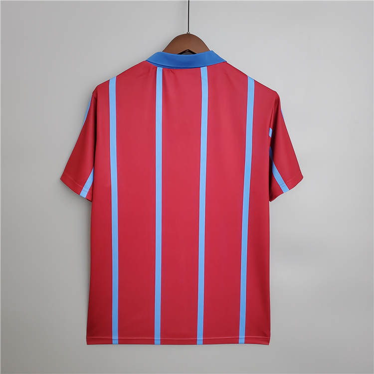 Aston Villa 93/95 Retro Home Soccer JerseyFootball Shirt - Click Image to Close